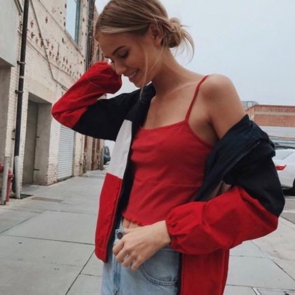 Brandy Melville Jackets & Blazers - brandy melville krissy jacket (red, white, & blue)